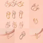 1 шт., спиральное кольцо-манжета для носа из нержавеющей стали