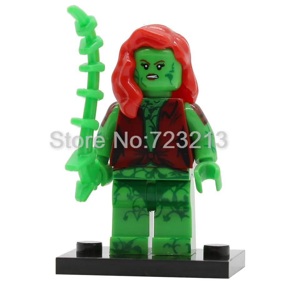 Poison Ivy Один супер герой X0227 Бейн Риддлер фигурка чучела Джокер яд плюща Пингвин Btgirl красный капюшон наборы Buidling блоки кирпичные игрушки - Цвет: Poison Ivy