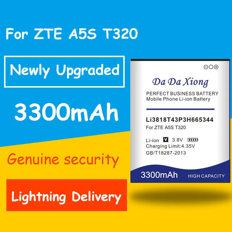 Бесплатная доставка 3300mAh Li3818T43P3H665344 батарея для ZTE TWM AMAZING A5S Blade GF3 T320 запасная