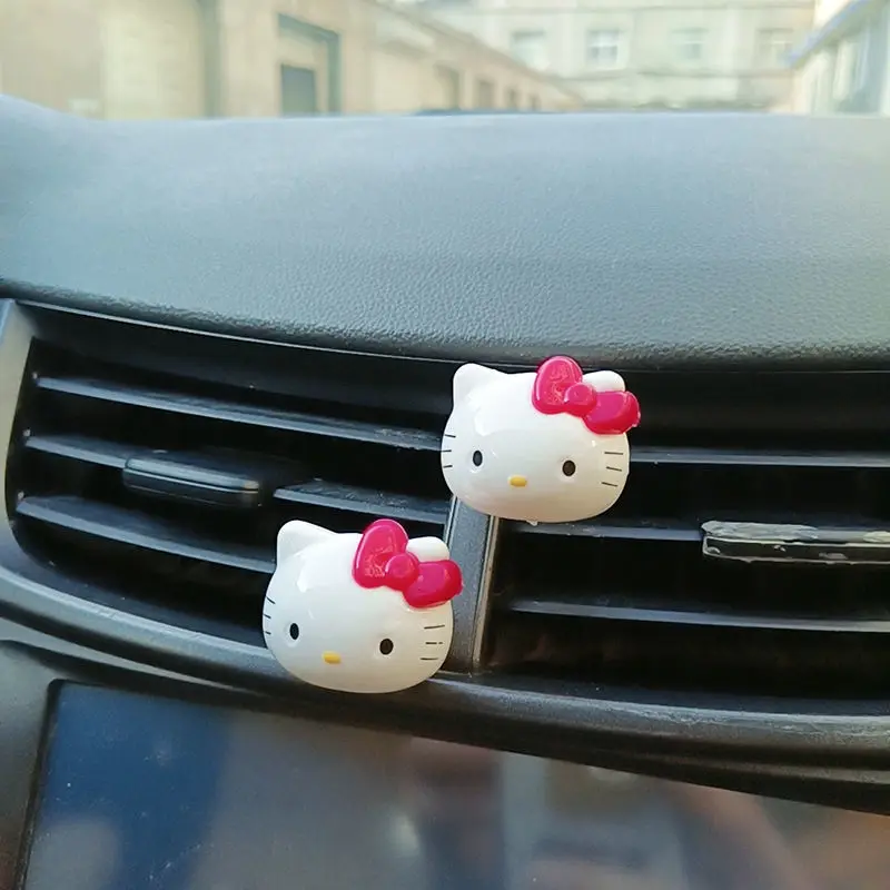 Автомобильное Украшение Hello Kitty для воздуховыпускного отверстия милые модные