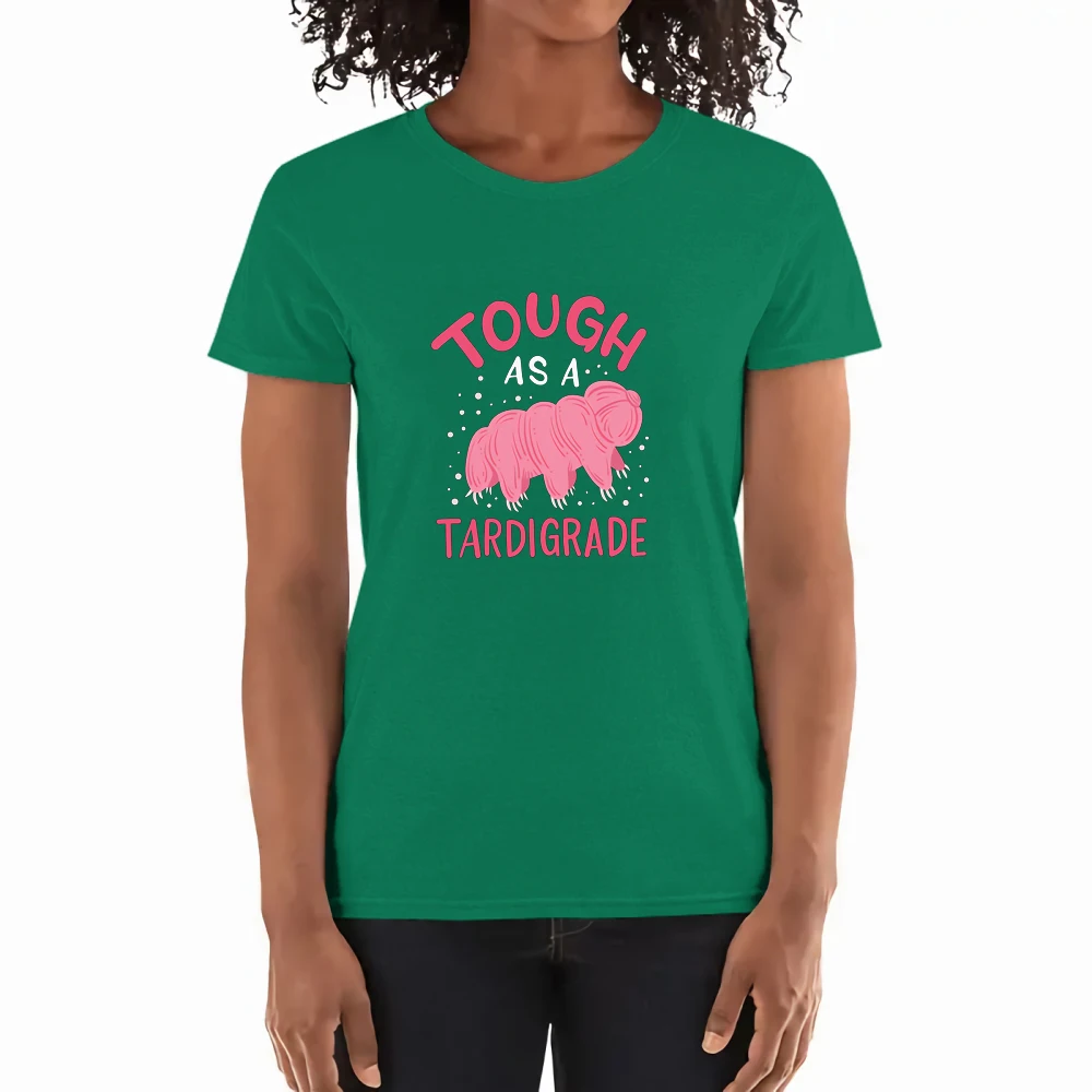 

Футболка женская, с научным принтом и круглым вырезом