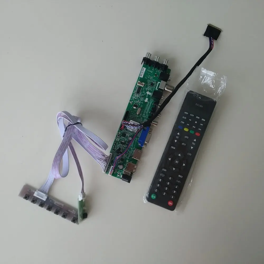 Комплект для B156XW02/LTN156AT02 HDMI AV 1366X768 40pin LVDS плата контроллера 3363 цифровой DVB-T сигнал