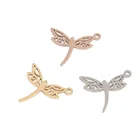 15 мм * 17 мм подвески из нержавеющей стали Стрекоза Подвески для создания ювелирных изделий для DIY ожерелья Браслет