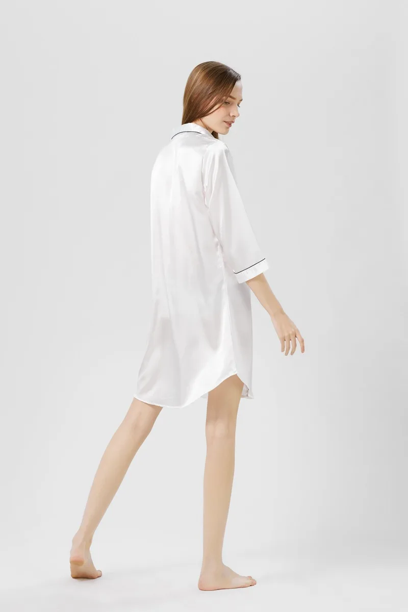 Рубашки средней длины ночная рубашка женская летняя модная Домашняя одежда