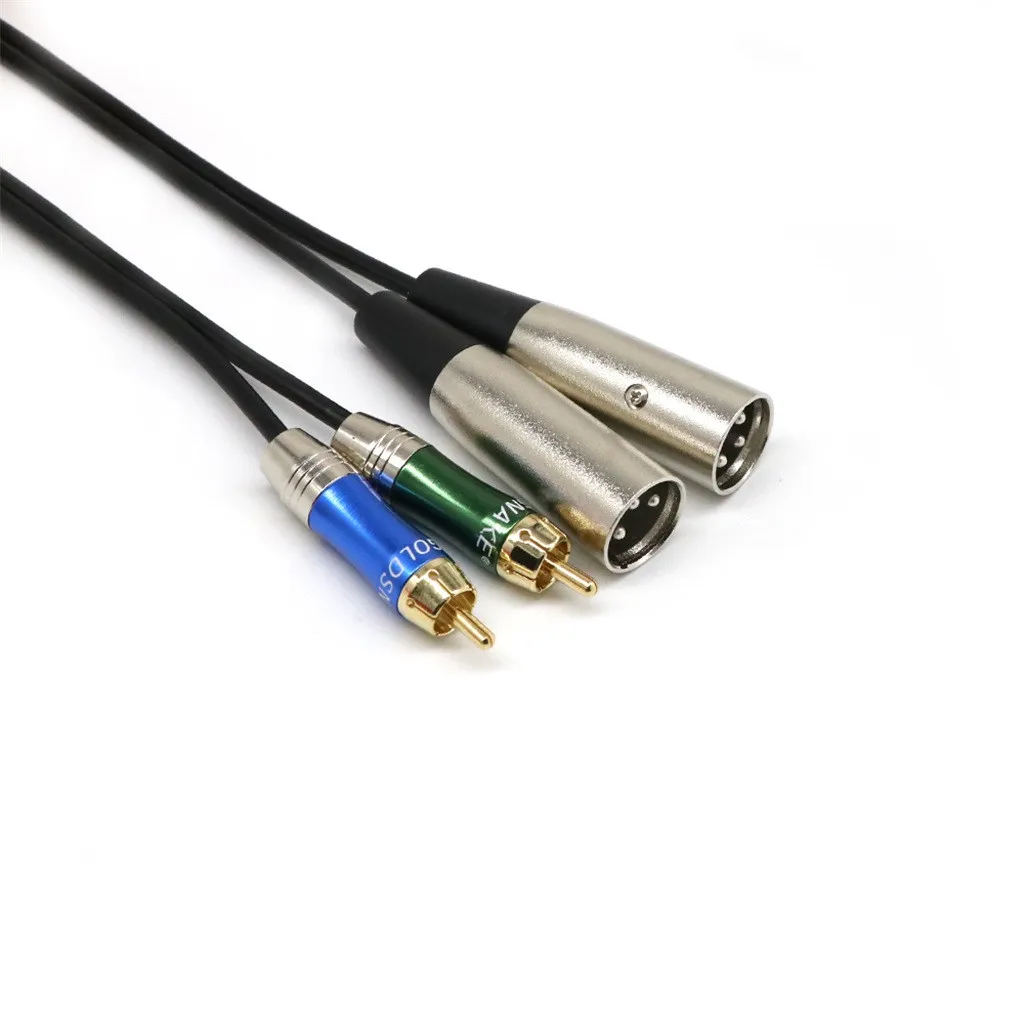 Сейсмический Аудио двойной XLR кабель для мужчин RCA мужской 5' патч-кабель Новый