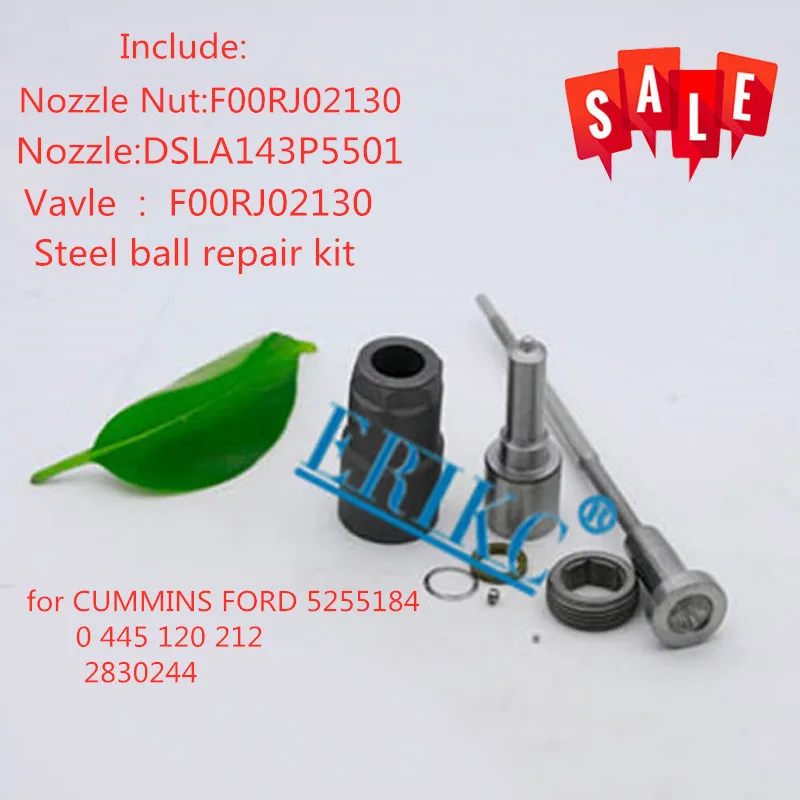 ERIKC 0445120212 комплекты для ремонта дизельного топлива форсунки DSLA143P5501 клапан F00RJ02130