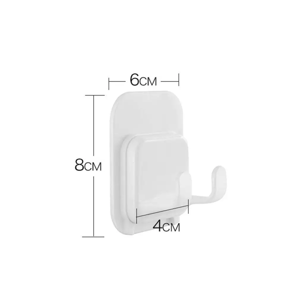 

4PCS Punch-free sticky Wall hook hanger Shaver hanger hanger kitchen For bathroom, Plug room living and hanger Multi-functi R7G4
