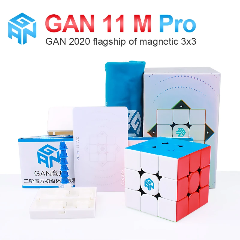 GAN-cubo m&aacute;gico magn&eacute;tico profesional para ni&ntilde;os, cubos de rompecabezas GAN11M, juguetes para ni&ntilde;os gan 11 M Pro 3x3-1