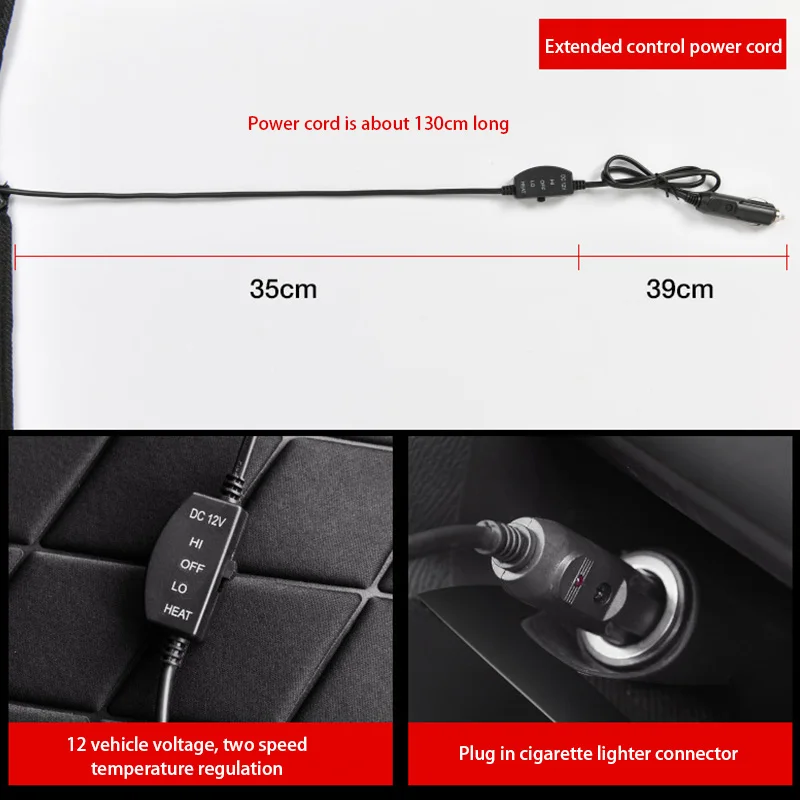 12 В электрические Подогреваемые подушки для зимы подогрев автомобильных сидений