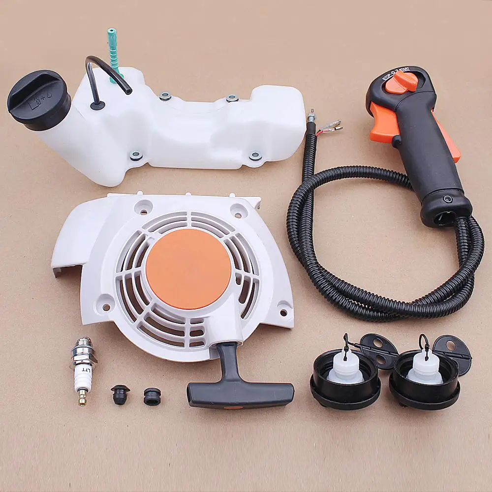 Вытяжной стартер крышка газового топливного бака полосатый трос дроссельной