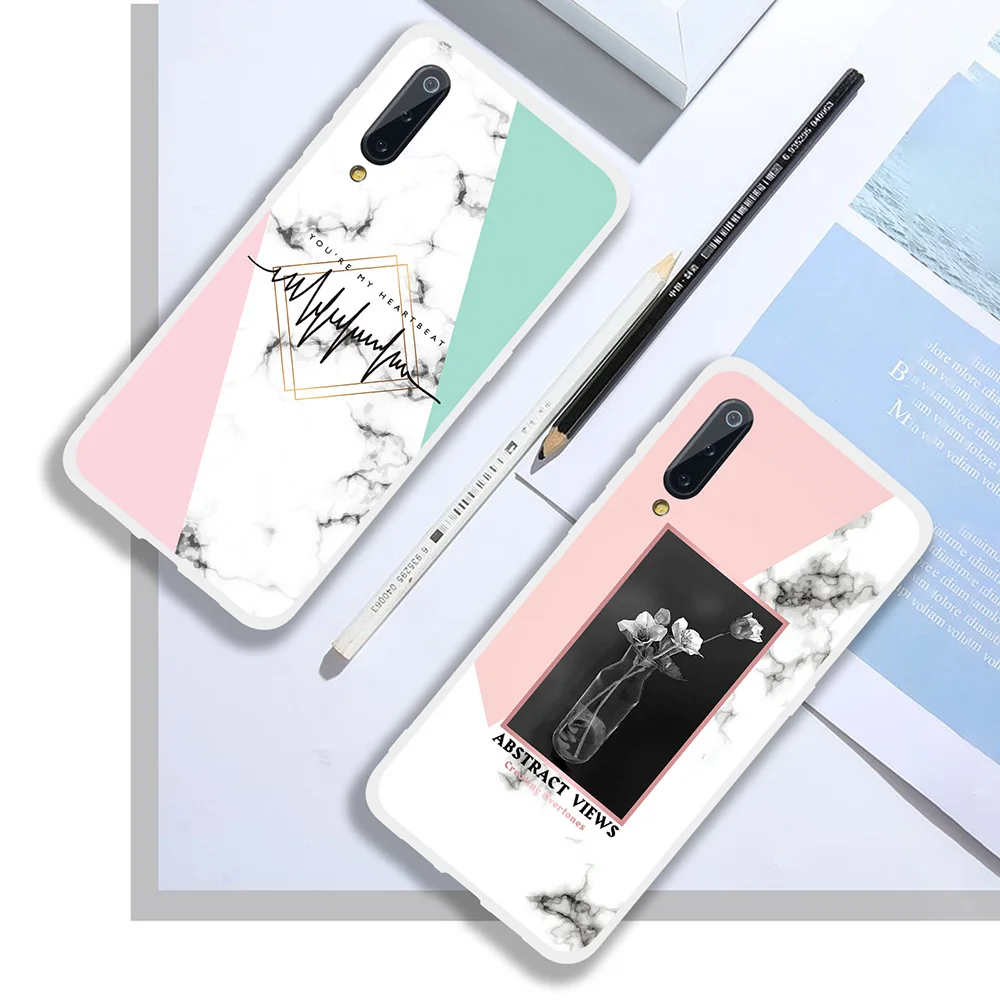 Marble Geometry Soft Case for Xiaomi Mi 9 8 SE A2 Lite Silicone Cover Cases Redmi Note 7 6 Pro 6A 5A 4X 4A 5 Plus |