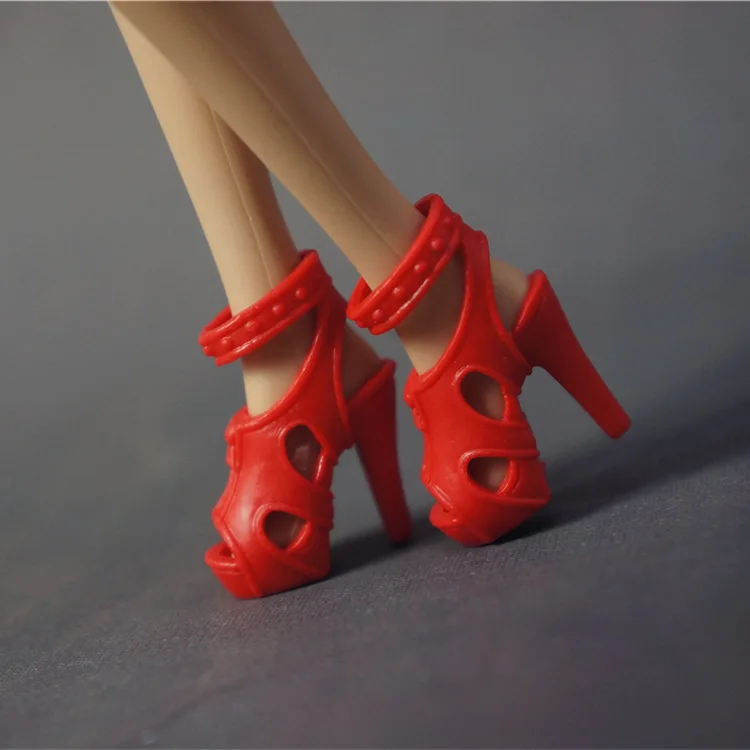 3 пар/лот моды фиксированной стилей кукла Бандажные туфли с бантом Сандалии на