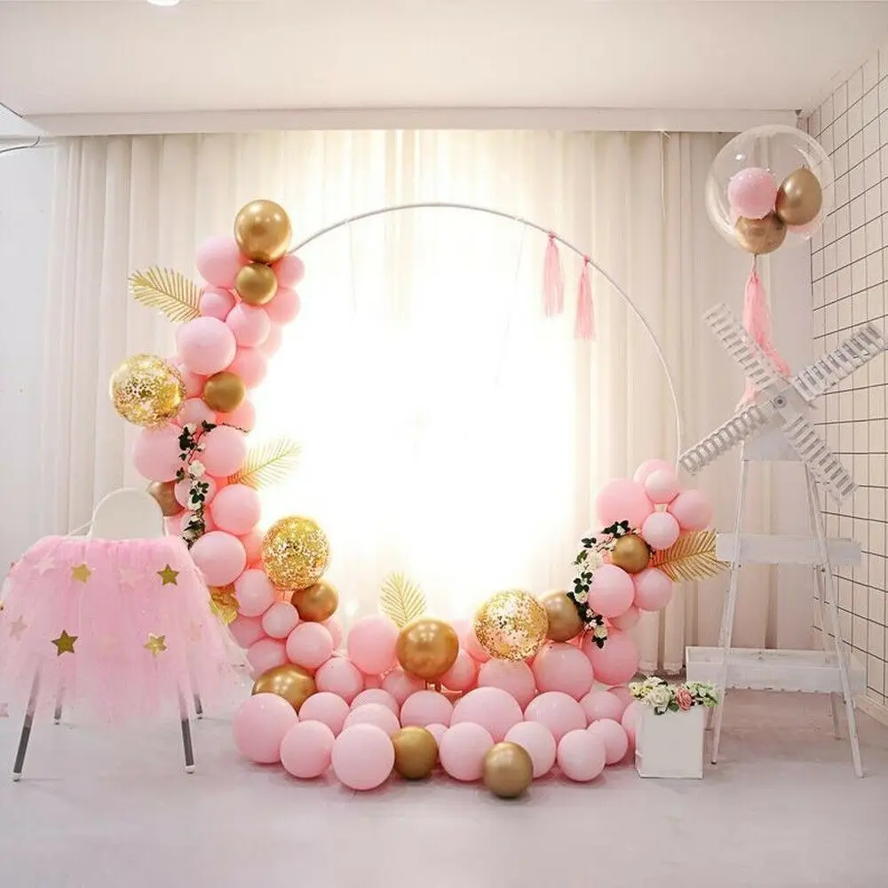 

117pcs Macaron Balloons Garland Arch Rose Gold Confetti Balloon Wedding Birthday Balloon Birthday Party Decor Kids Baby Shower