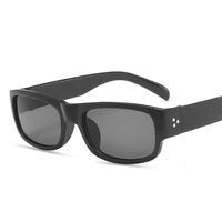 vintage black small rectangle sunglasses brand designer square sun glasses shades female uv400