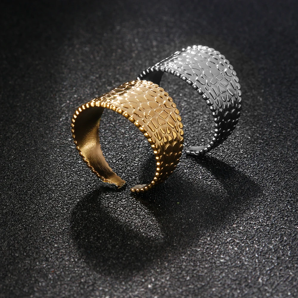 Роскошные Золотые открытые кольца для женщин новинка 2021 модные готические