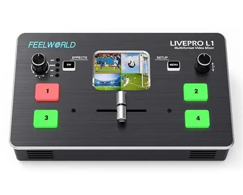 

Мультиформат видеомикшер FEELWORLD LIVEPRO L1 4K HDMI-совместимые входы производство мультикамер в реальном времени потоковая трансляция