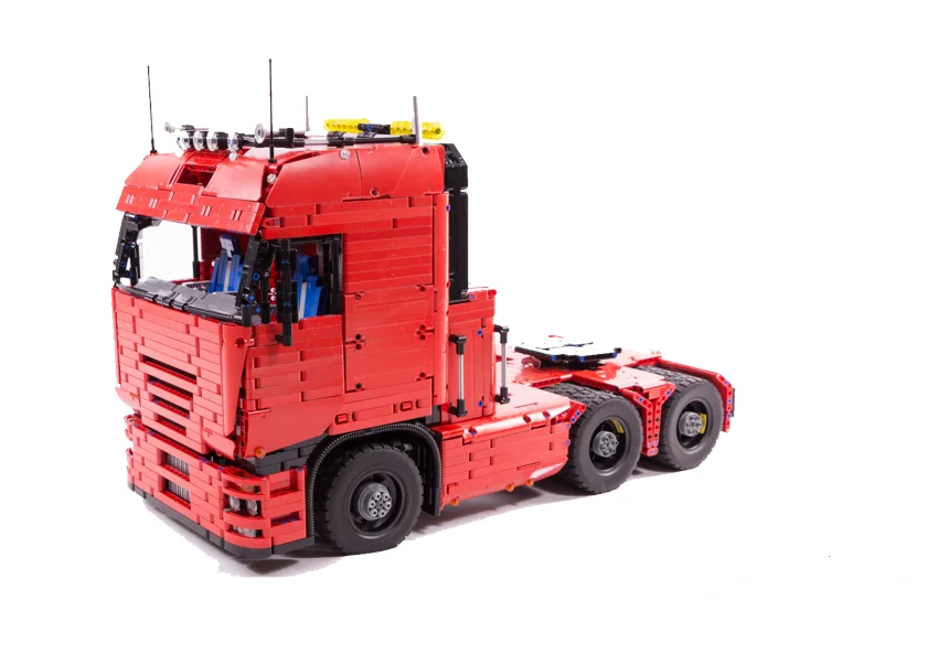 Технология строительный блок moc 2475 гигантский прицеп пневматический грузовик