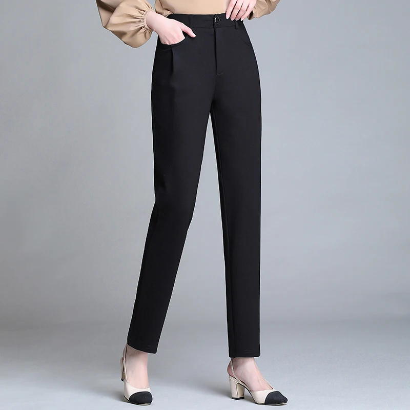

Women harem pants pantalones mujer elastic high waist causal trousers women pants Plus size M-XXXL 4XL 5XL black dark blue