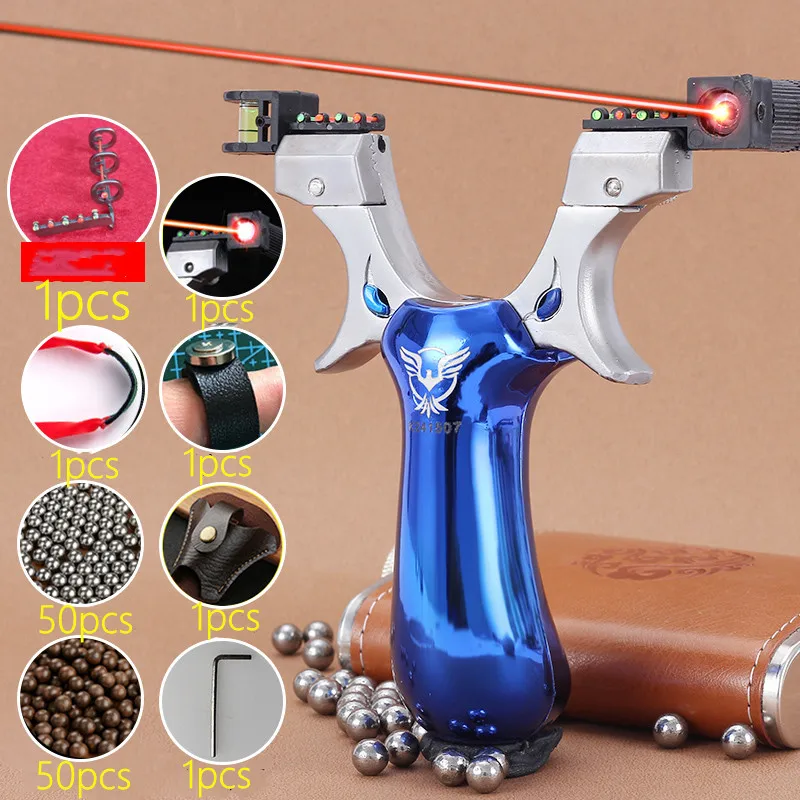 

Hunting Slingshot Resin Catapult Colorful Handle Slingshots With Flat Leather Outdoor Shooting Precision Slingshot New