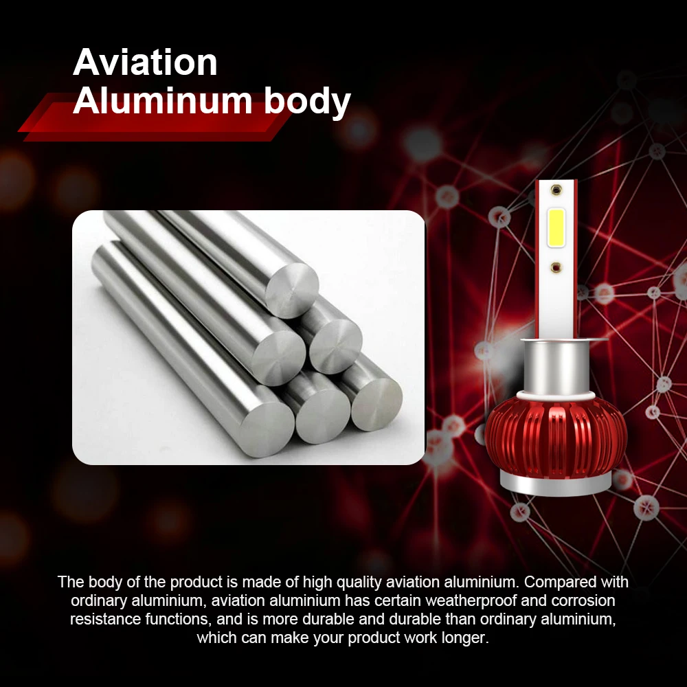 

2pcs 12V Universal Car Headlight H7 LED H4 LED H11 LED 6000K 3800LM 9006 H1 9005 Bulb Auto Fog Light Lamp Dropshipping