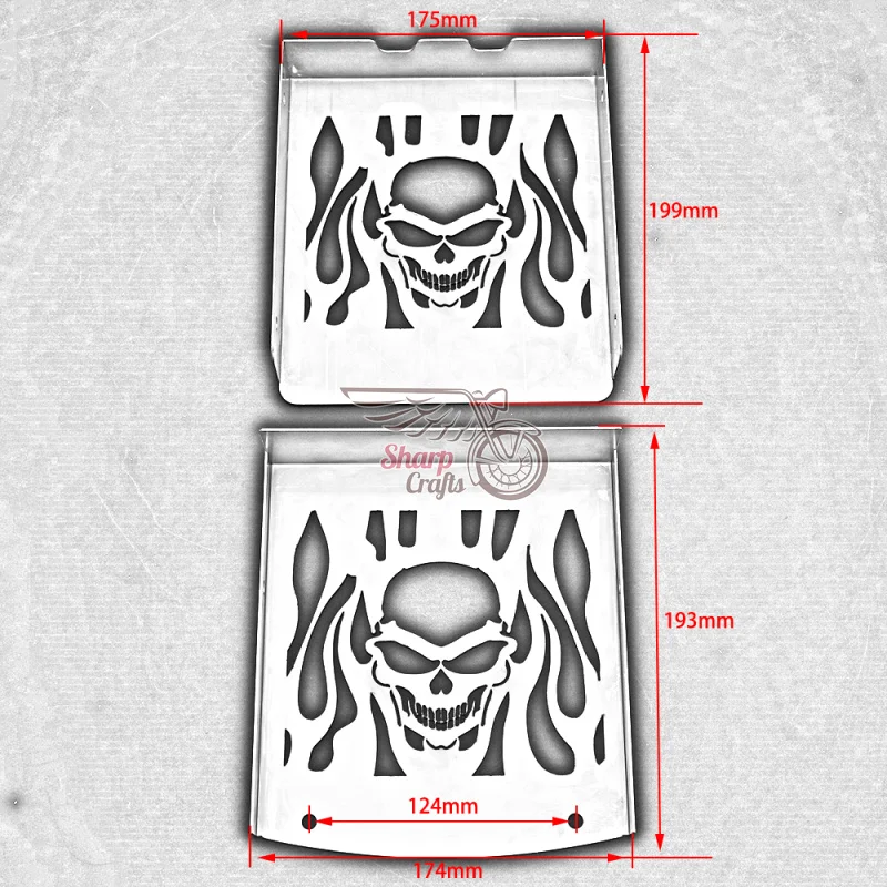Аксессуары для мотоциклов защитная крышка радиатора в виде черепа Защитная