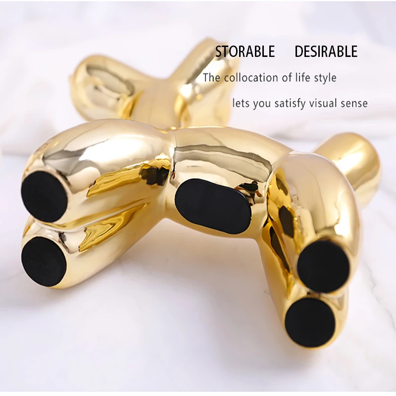 

Cute and luxurious balloon dog creative decoration modern minimalist Nordic living room home multipurpose decoration ceramic