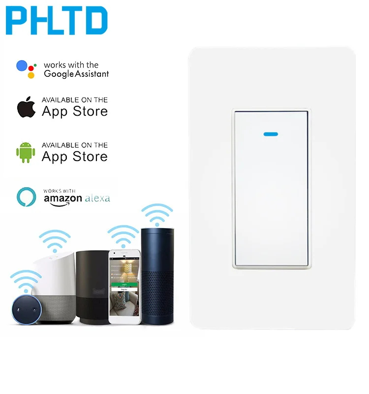 Умный выключатель света с Wi Fi настенный американский стандарт|Выключатели| |