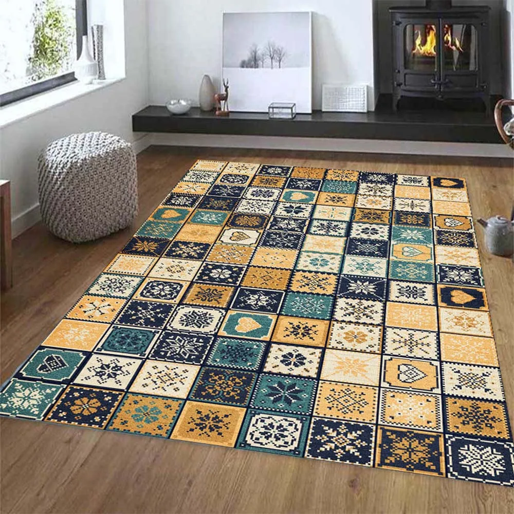 

Модный этнический персидский ковер для гостиной, спальни, дивана, журнального столика, Нескользящие Коврики для украшения дома