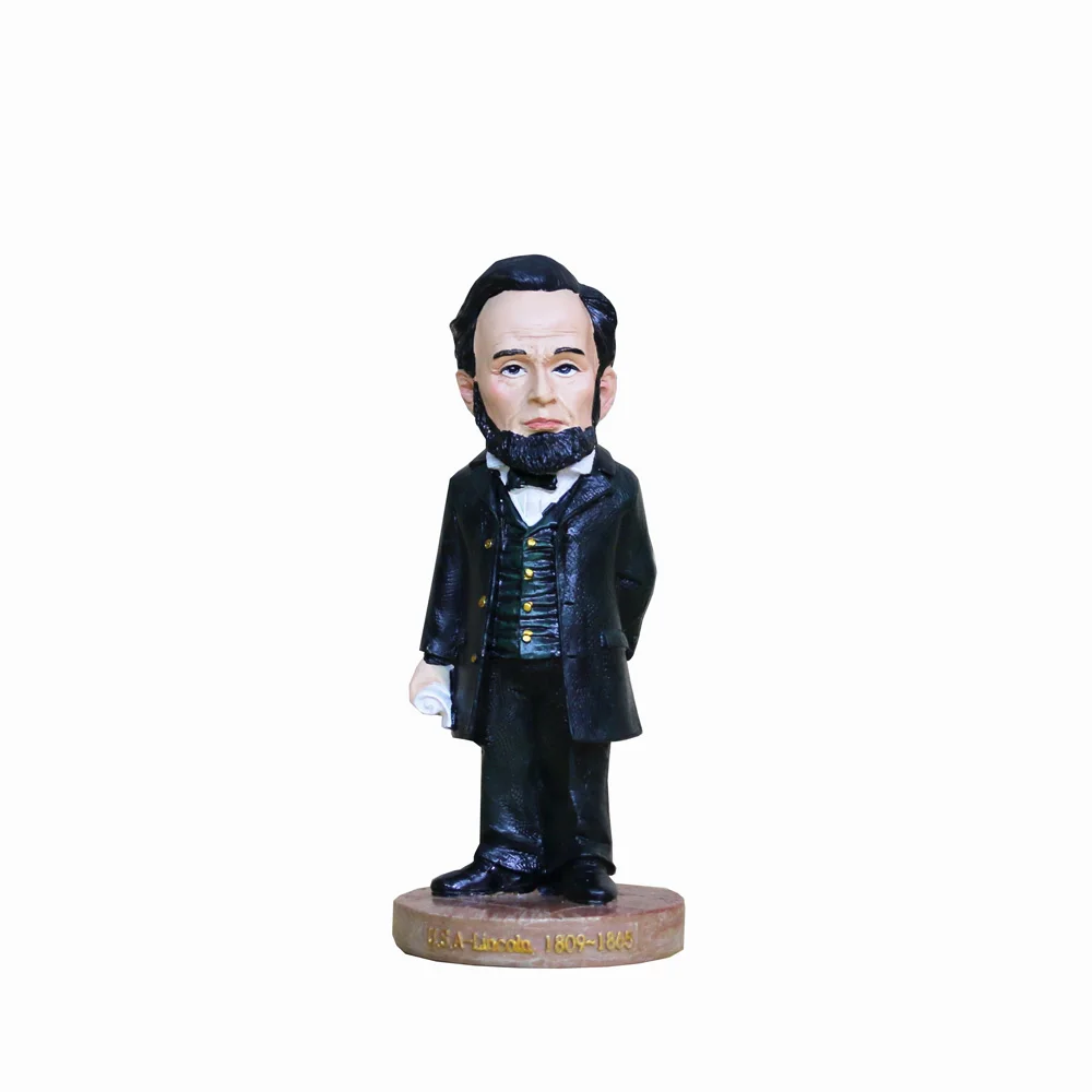 

Классическая фигурка всемирно известных великих людей, модель, игрушки, подарок, коллекционная статуя 16-го президента США Авраама Линкольна