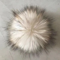 high quality real raccoon fur pompoms handmade mink fur pom poms balls natural fur pompon for diy hats bags shoes scarves