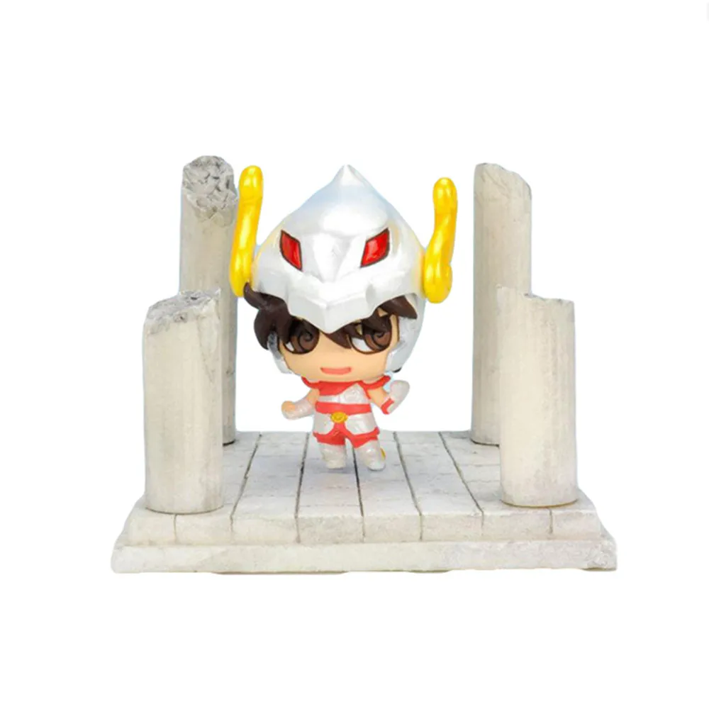 Фигурки героев мультфильма Saint Seiya аниме модель маленького размера для детей