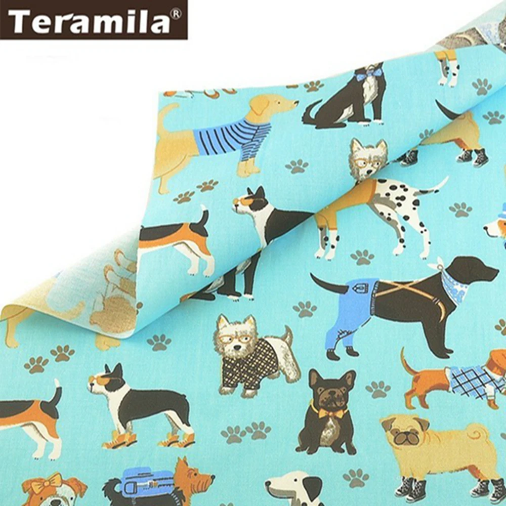 Teramila 100% хлопок ткань метр мультфильм дизайн Telas Por Metro DIY лоскутное одеяло платье