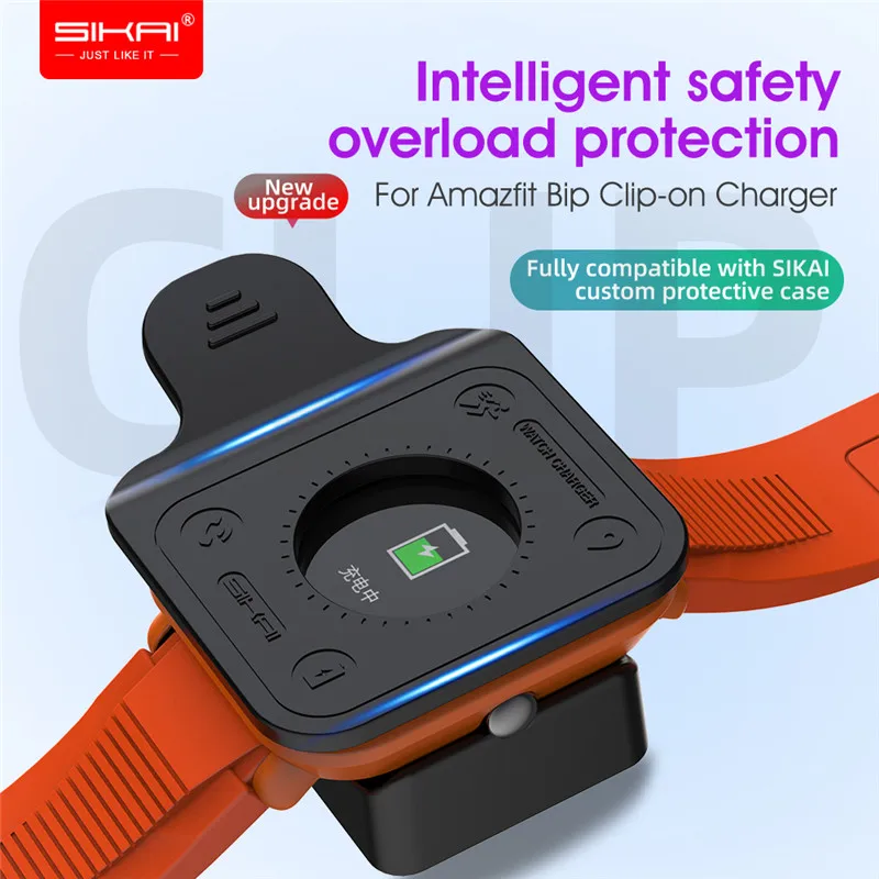 Зарядные устройства для Amazfit bip и lite с зажимом умных часов huami SIKAI Strong Spring