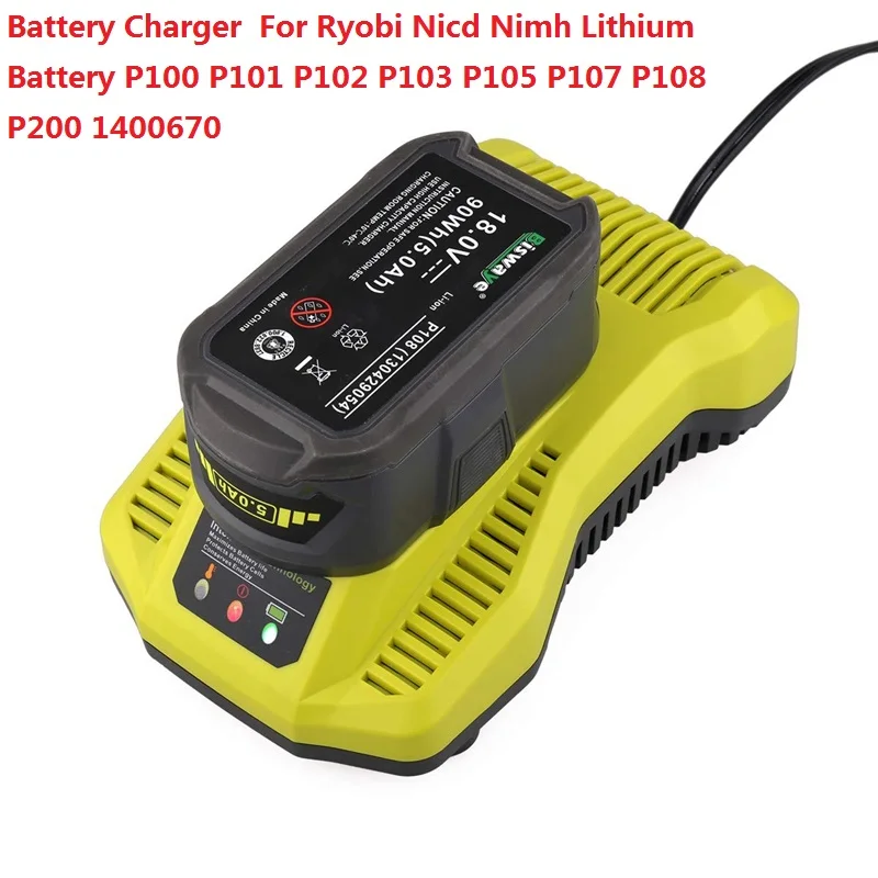 Зарядное устройство P117 P118 для литиевых батарей Ryobi Nicd Nimh 12 В 18 в P100 P101 P102 P103 P105 P107 P108