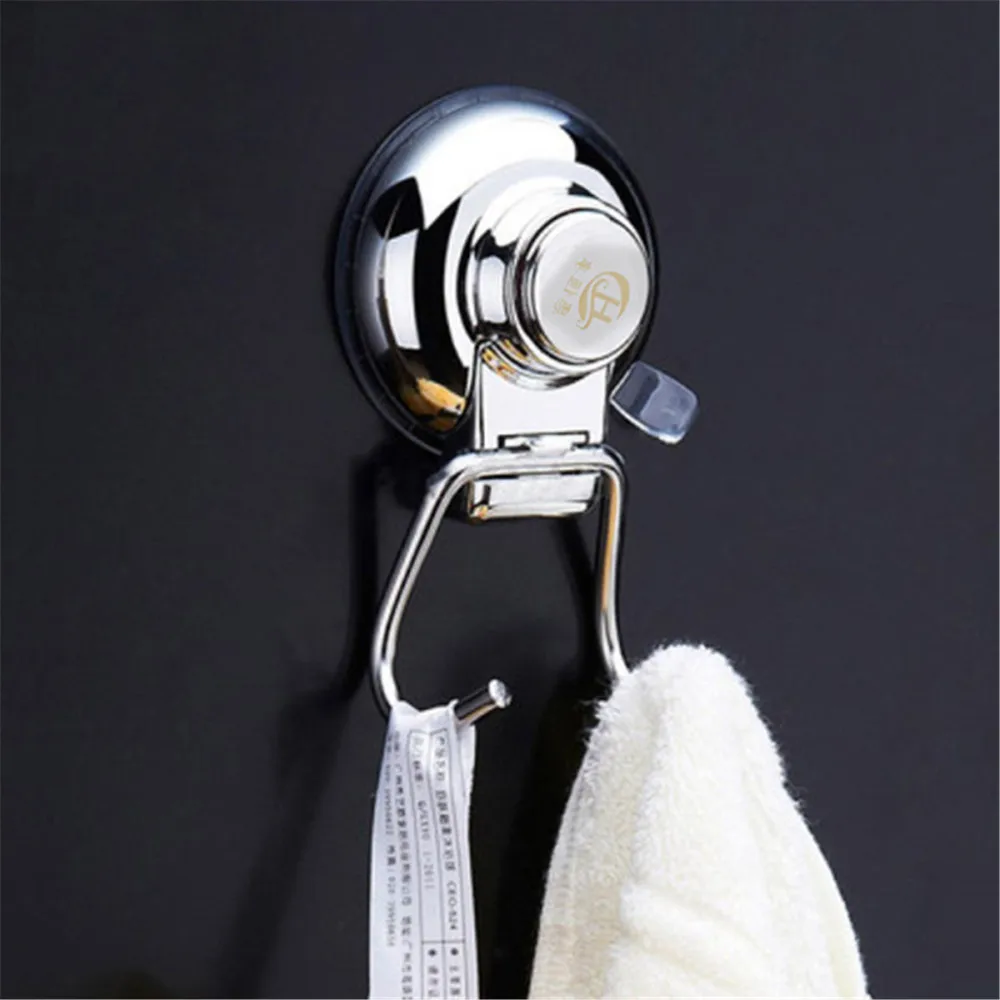 Съемная Поворотная двойная настенная вешалка с присоской из нержавеющей стали