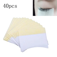 40pcs paper cotton pads eyelash extension glue remover lint free paper cotton pads cleaning wipes makeup tools