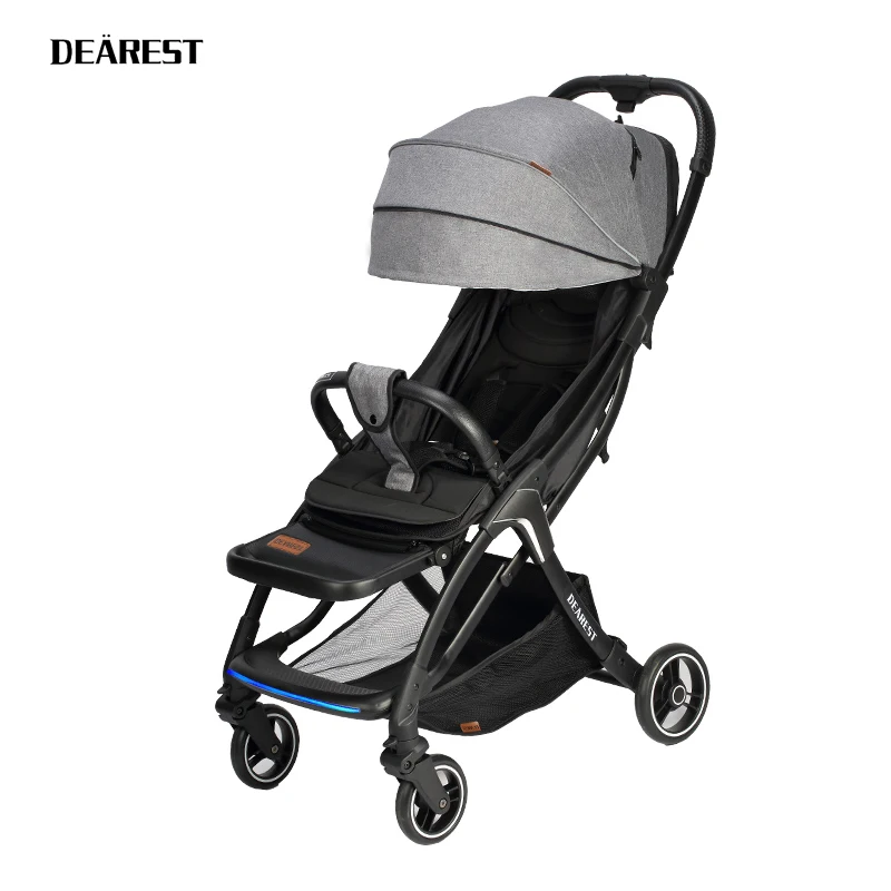 Cloth Grey Dearest A8L быстрая складная детская коляска со съемным навесом - Цвет: Cloth Grey