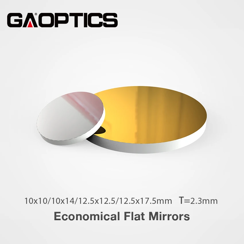 

Cheap Price 10x10mm 10x14mm 12.5x12.5mm 12.5x17.5mm Float Glass AU Gold Mental Coated Flat Reflect Mirrors