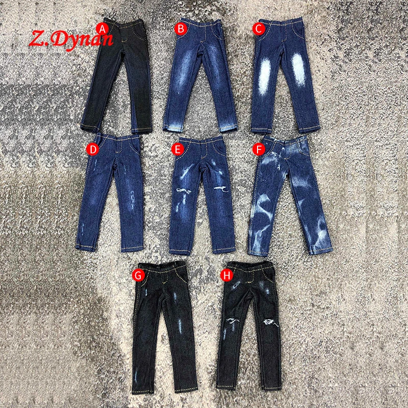 

Мужские трендовые джинсовые штаны в масштабе 1/12, 8 стилей, одежда для 6-дюймовых экшн-фигурок фигурка SHF doll
