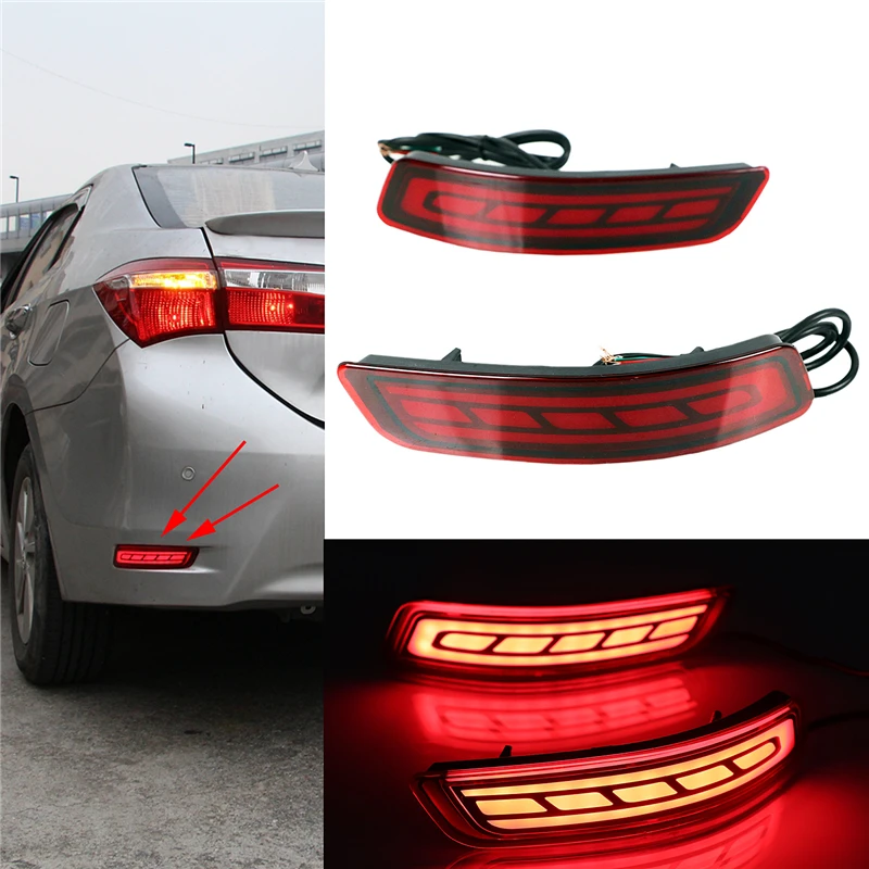 Автомобильный задний бампер задние фонари динамический Многофункциональный