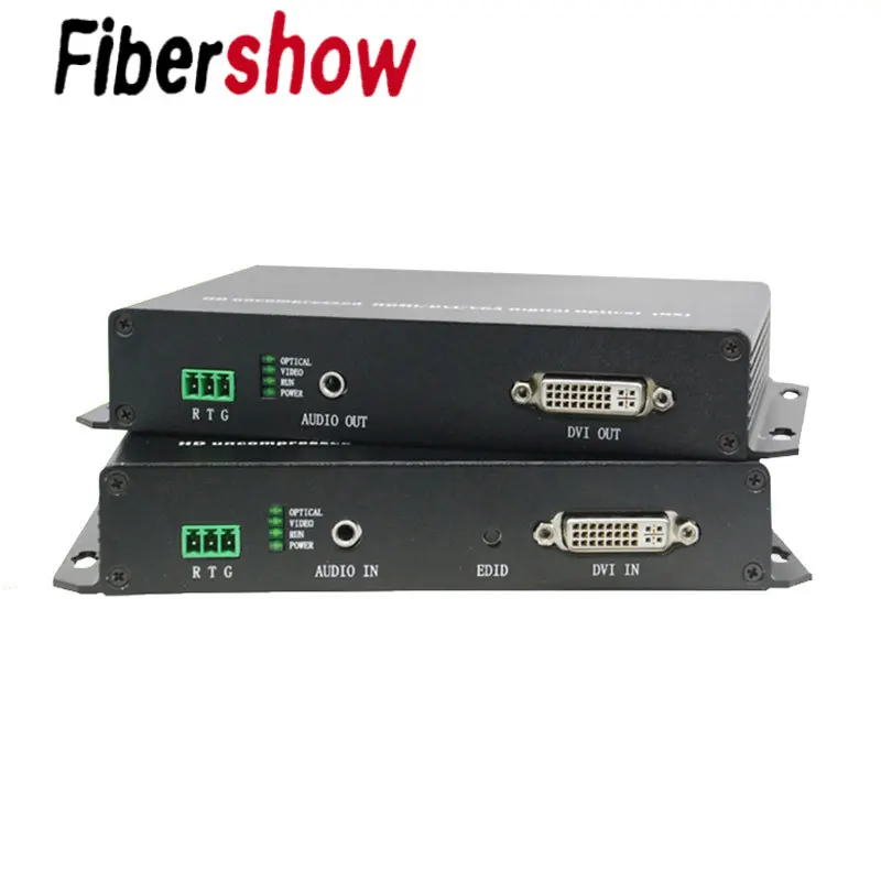 DVI оптоволоконный передатчик и приемник USB мышь клавиатура удлинитель одиночный