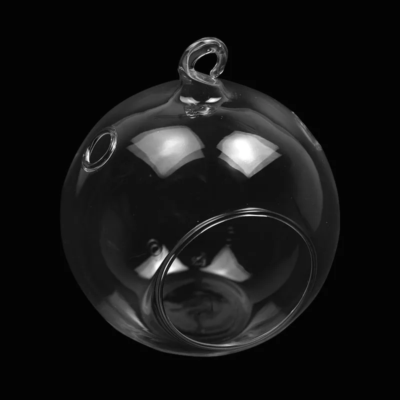 100 штук упак. диаметр = 8 см стеклянный шар террариума с одним открытым и двумя