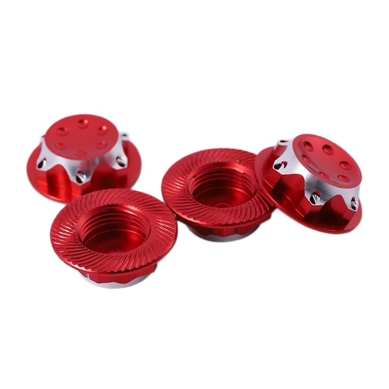 

4Pc Aluminum Wheel Hub Cover Antidust Cover 17mm HEX Nut for RC 1:8 Model Car I