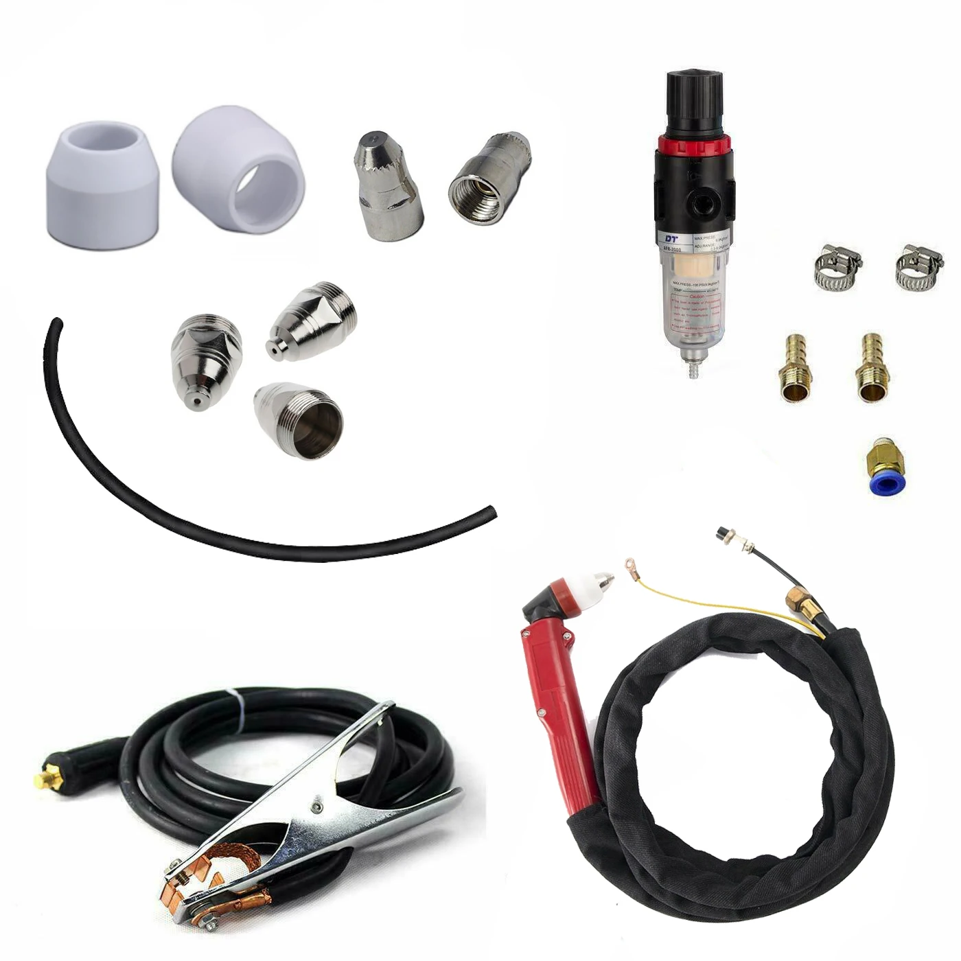 

50 Amp Air Plasma Cutter Pilot Arc 110/220V Dual Voltage DIY Metal CNC Plasma Cutting Tool Cleaning Cut 1-12mm