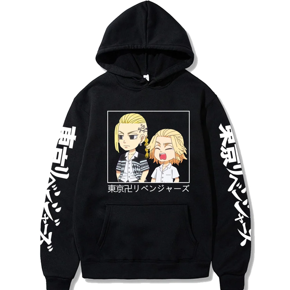 

Мужские осенние толстовки с капюшоном с рисунком из аниме Токийский Мстители свитер с капюшоном женские повседневные свободные топы с длин...