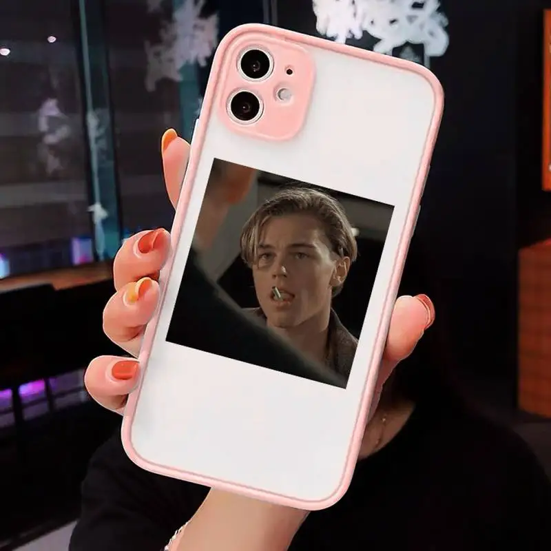 

Leonardo DiCaprio Phone Cases matte transparent For iphone 7 8 11 12 plus mini x xs xr pro max cover