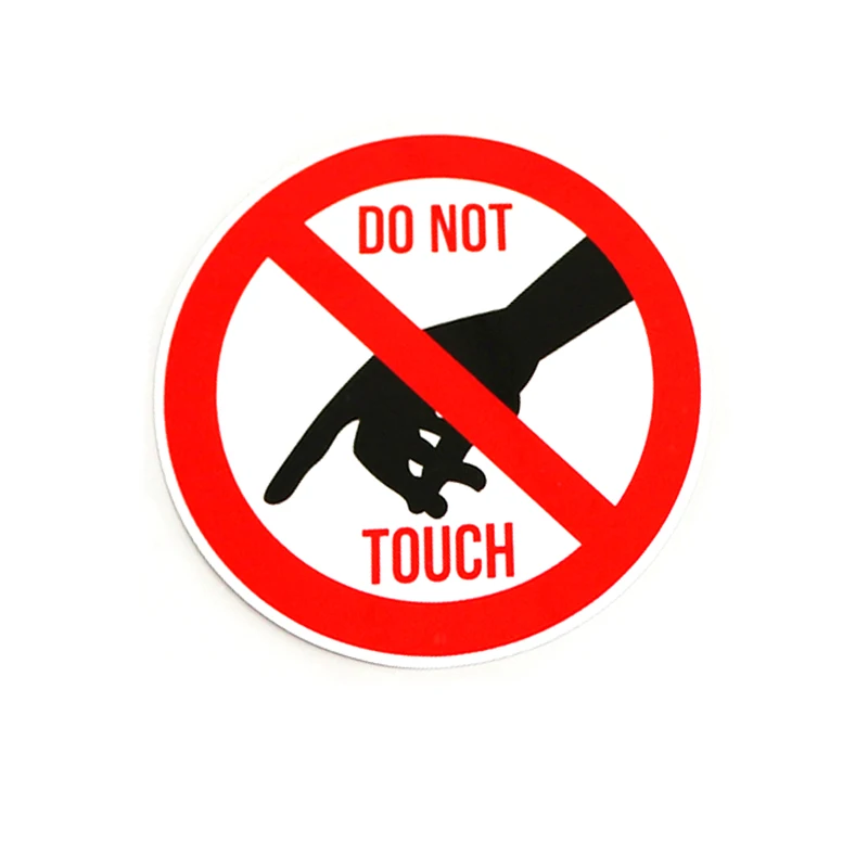 

Наклейка с надписью «Do Not Touch», 11,1X11,1 см