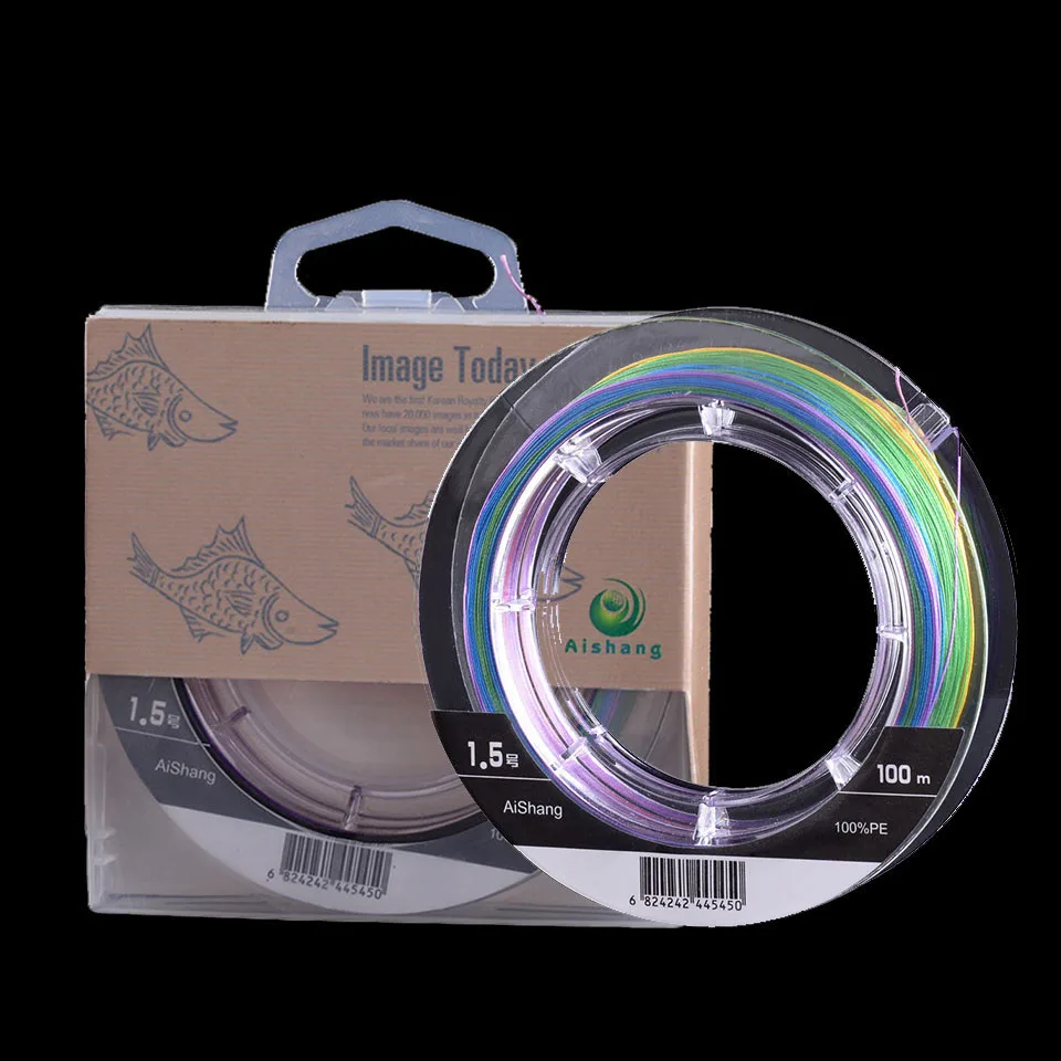 

WALK FISH 100M Fishing Line 8 Strands 0.1-0.5mm MultiColor 10-95lb Strong PE Fiber Multifilament Braided Saltwater PE Line