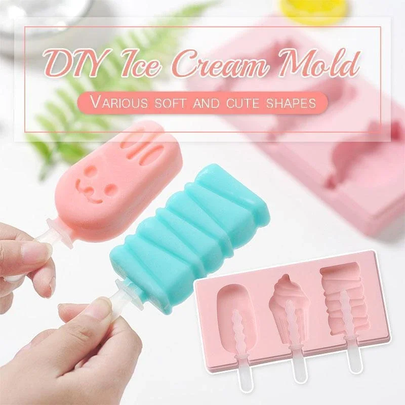 Творческий мороженицы Милые эскимо кассета ледяного ящика DIY Фруктового