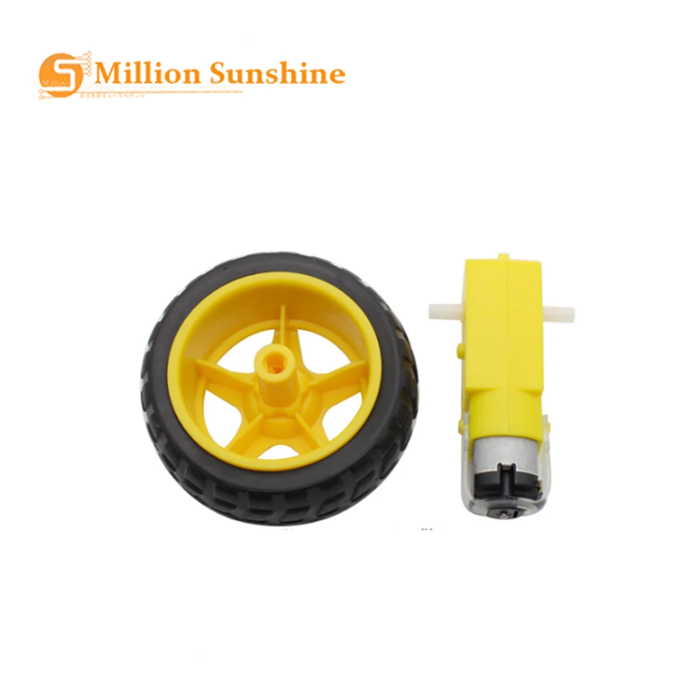 

TT Motor Smart Car Robot Gear Motor for arduino Diy Kit Wheels Smart Car Chassis Motor Robot Remote Control Car DC Gear Motor